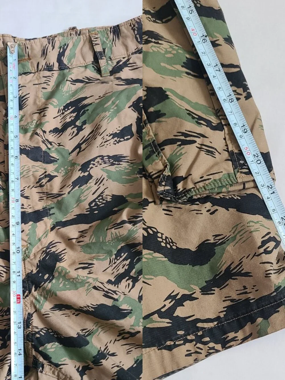 Levis Snap Camo Cargo Shorts Men Sz 36W